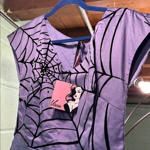 Vixen Widow Spiderweb Wiggle Dress w/ Pockets